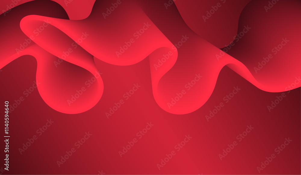 Aufkleber red colored abstract background. smooth transitions of iridescent colors. colorful gradient. colorfu