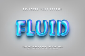 Fluid Editable Text Effect