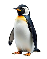Fototapeta premium Penguin transparent image. Ai generated