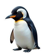 Penguin transparent image. Ai generated