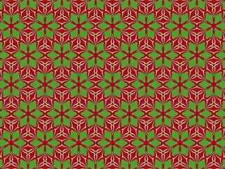 Fototapeta premium Christmas Essence in Geometric Patterns