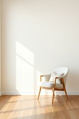 Fototapeta premium white room with chair