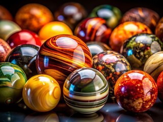 Onyx and Marble Low Light Photography: Dark Elegance, Luxurious Stone Textures, Dramatic Lighting, Night Scene, Interior Design, Polished Surface, Reflective, Abstract, Close-up, Macro,