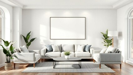 Fototapeta premium modern living room with sofa