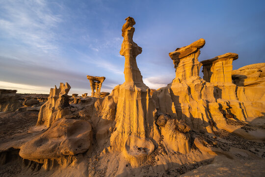 Enchanting Rock Formations in Bisti De-Na-Zin Wilderness, NM