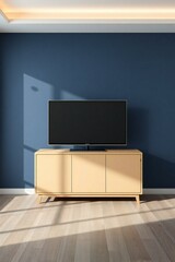 modern living room with tv