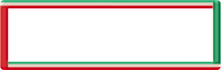 Colorful glossy 3d bold stripe text box, cta button outline frame border.