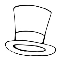 Drawn hat icon