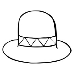 Drawn hat icon