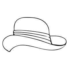 Drawn hat icon