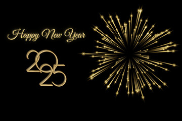 Tytuł	
Życzenia Merry Christmas & Happy New Year 2025, stylowy napis 
