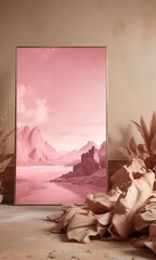 Soft pink hues with sepia undertones background, soft focus , sepia tone