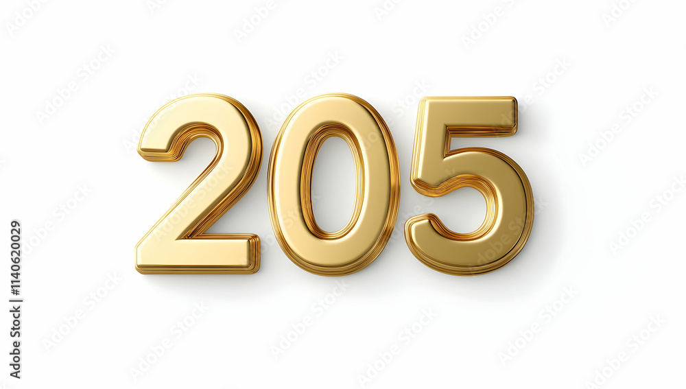 Aufkleber gold number 