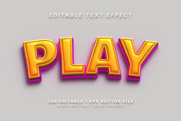 Play Editable Text Effect