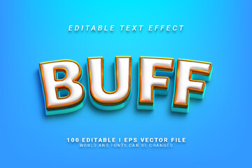 Buff Editable Text Effect