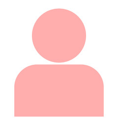 light pink silhouette person icon