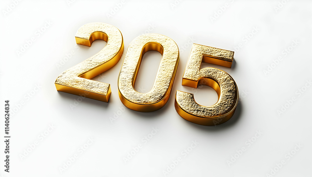 Aufkleber gold number 