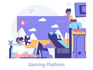 Esport. Flat Vector Illustration