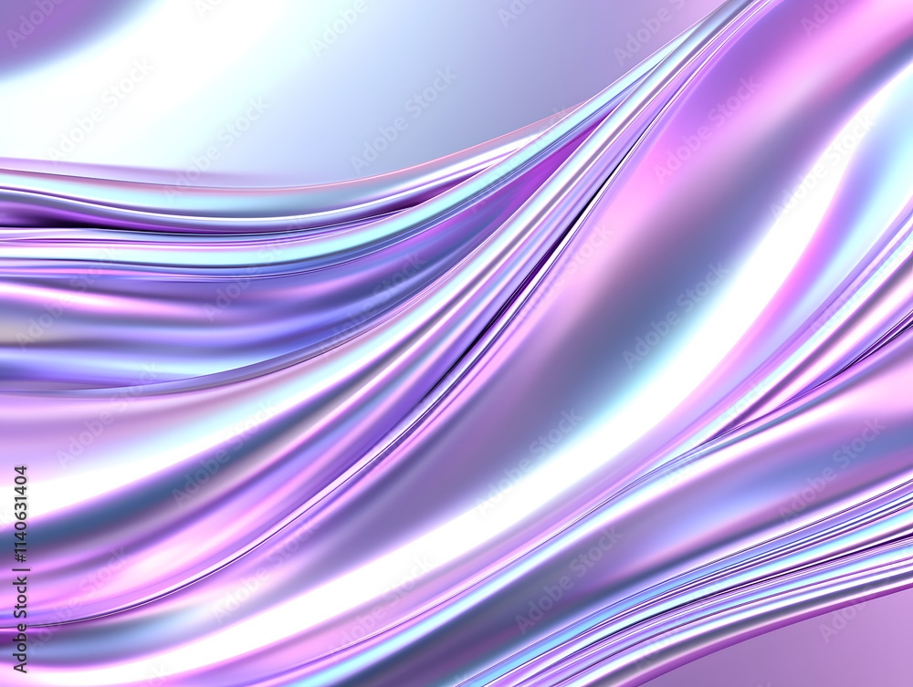 Poster flowing silk texture abstract digital art colorful background smooth environment close-up viewpoint 