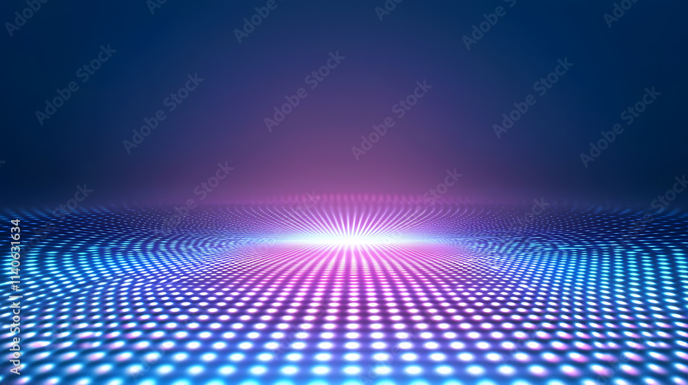Poster dynamic light patterns on a digital surface abstract display colorful environment modern viewpoint c