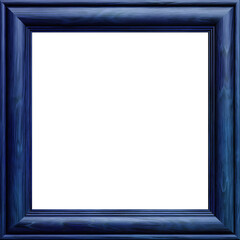blue wooden frame