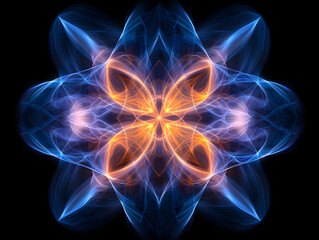 Vibrant energy flowing patterns abstract digital art colorful design creative environment central view visual impact