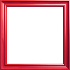 red frame isolated on white