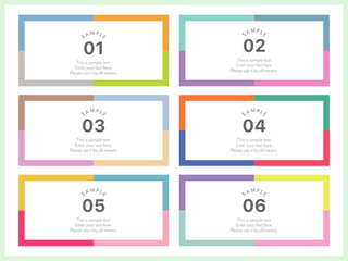 カラフルなレクタングルフレーム