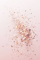 Close-up photograph of shimmering glitter particles, resembling cosmetic texture. Perfect for beauty and makeup designs.