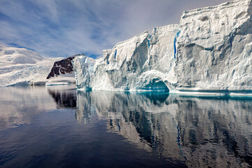 Glacier and Iceberg in the Antarctic Landscape	
