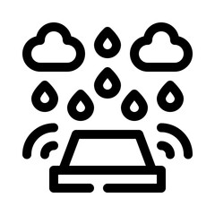 rain line icon