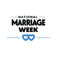 National Marriage Week February Background Template for Posters and Banner design