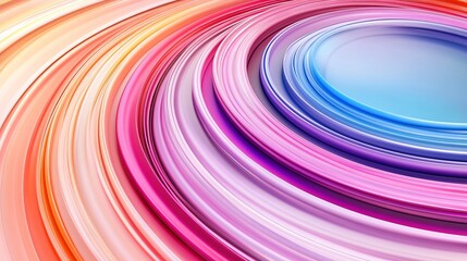 Vivid Circular Abstract with Gradient Blends