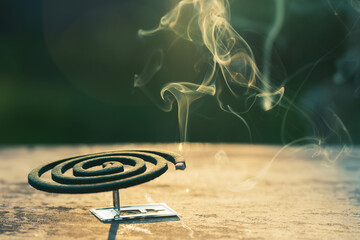 Smoke repellent mosquito repellent coil, effective protection against insects