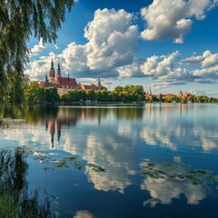 Obraz premium Krakow am See panorama