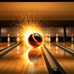 Background with a bulb and stars.