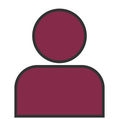 maroon person icon