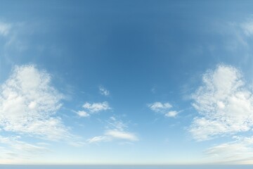 Fototapeta premium Serene Panorama of Clear Blue Sky