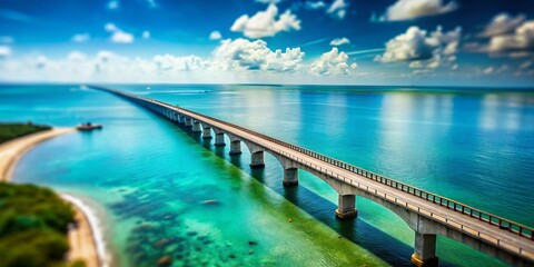 Seven Mile Bridge Infinity: Tilt-Shift Florida Keys Scenic Highway Bridge Photography