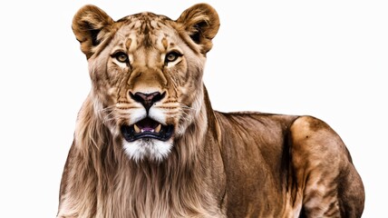 Fototapeta premium The lioness looks over.