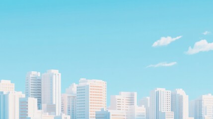 Obraz premium modern city skyline
