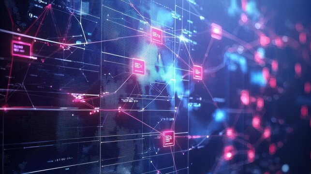 A blockchain ledger displaying cryptocurrency transactions with real-time updates, showing transparent and secure data exchanges
