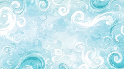 Serene Turquoise Background with Gentle Swirls