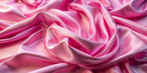 Fototapeta premium Silky Pink Texture Panoramic Photography: High-Resolution Background Image, Abstract Pink, Soft Texture, Smooth Surface