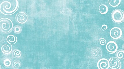 Serene Turquoise Background with Gentle Swirls