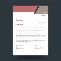 Professional creative letterhead design template 