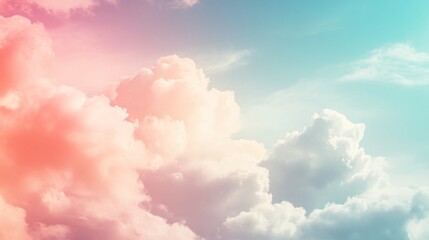 Soft Blurred Pastel Gradient Cloud Background
