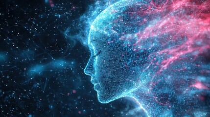 A digital representation of AI-powered analytics tools used by businesses to analyze big data and make data-driven decisions