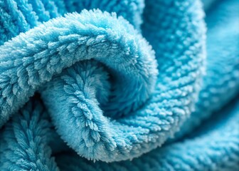 Soft Fluffy Face Towels: High-Resolution Images of Luxurious Bath Towels, Close-up Detail Shots, Absorbent Cotton Towels, Spa-Like Texture