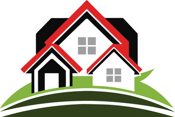 An exclusive real estate logo on a white background